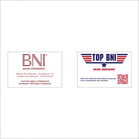 carte de visite BNI Anjou Croissance